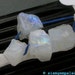 MOONSTONE. Rough Raw BEADs. Transparent / Translucent White. 8 pc. 118.20 cts. 10x14 to 14x18mm (MS124)