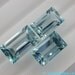 BLUE Topaz Baugette Cut. 3pc 9x5-10x6 MM 6.99 ct (BT208)
