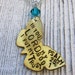 Bible Verse Necklace - Psalm 25 1 I put my trust in the Lord - Hand Stamped