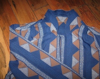 Art Spots Me 1960s Puffed Sleeves Blouse