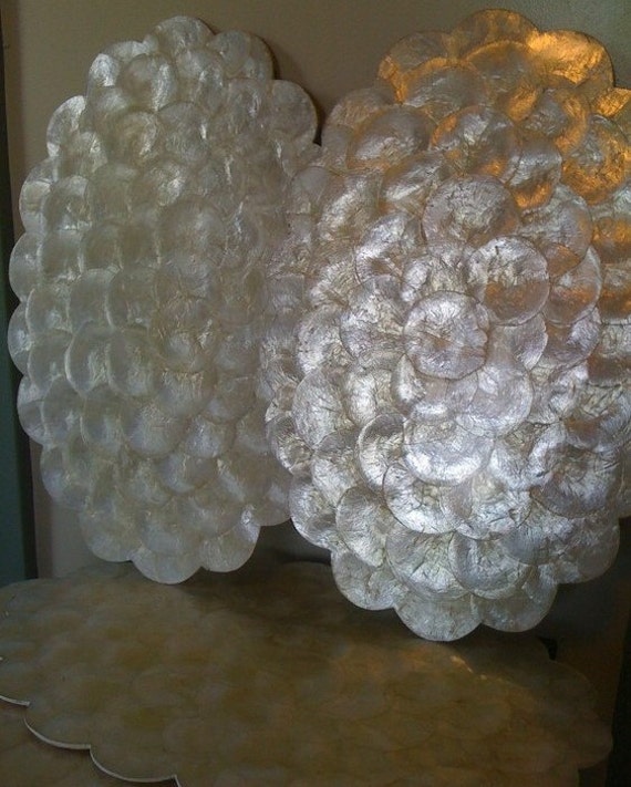 Set of 4 Capiz Shell Placemats