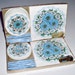 Vintage Flower Power Paper Napkins Coasters Canape Forks Floral Cocktail Party Hostess Sets 2 Boxes