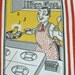 Vintage Towel Man Cooking with Pan Egg Chick Sings Mid Century Kitchen Tea Towel