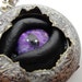 Steampunk Necklace Pocket Watch Case Sightmares Eye Purple Opal in Silver by Dr Brassy Steamington