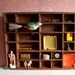 Vintage Wooden Nicknack Shelf, Curio Shelf