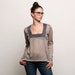 Christmas in july- buy 2 get 1 free sale- Women stone grey mohair sweater