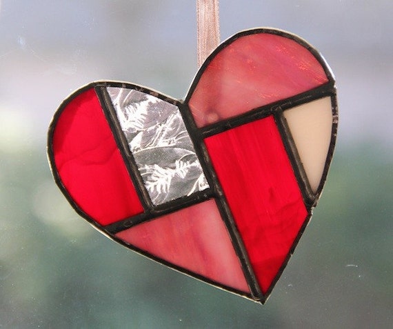 free valentines day stained glass patterns