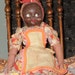 HOLD for Heather Topsy Turvy Turvey DOLL Joao Perotti Black White Vintage Folk Cloth Doll