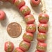 African Pink Krobo Glass Beads
