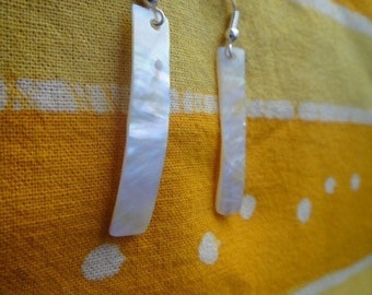 Hawaiian Mother of Pearl Charm Earrings