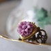 Vintage Heart Locket Rings - Flower Rings - Antique Brass Ring - Best Friends Rings - Sister Rings - Gifts for her - Gifts under 25