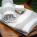 Linen Towel - Soft And Striped 100x148cm / 39.4 x 58.3 inches