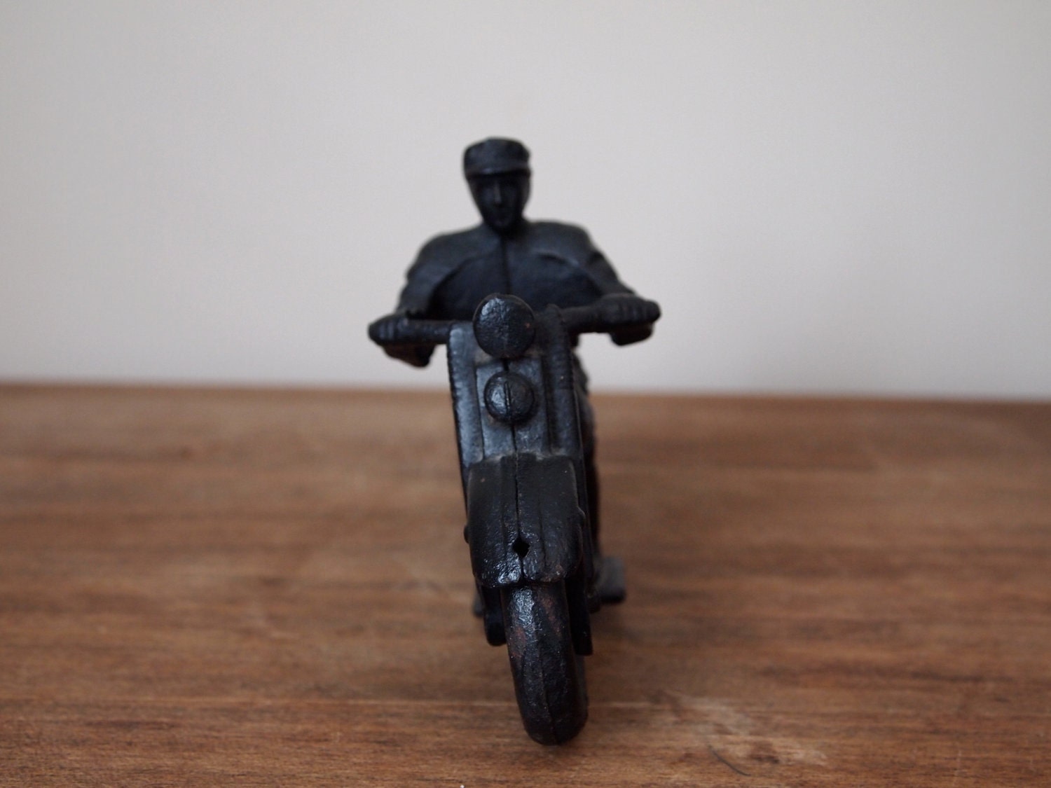 vintage toy motorcycle cast iron