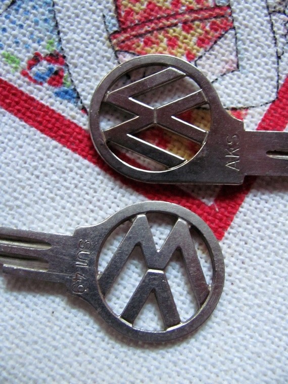 Old Volkswagen Keys. Two VW Car Keys. Both for One Price.
