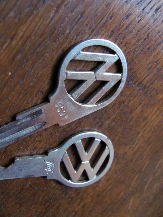 Old Volkswagen Keys. Two VW Car Keys. Both for One Price.