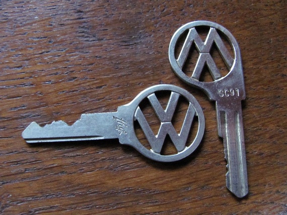 Old Volkswagen Keys. Two VW Car Keys. Both for One Price.