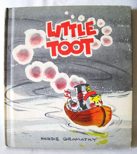 Little Toot Tugboat Children's Book Vintage By Fantasycrafts