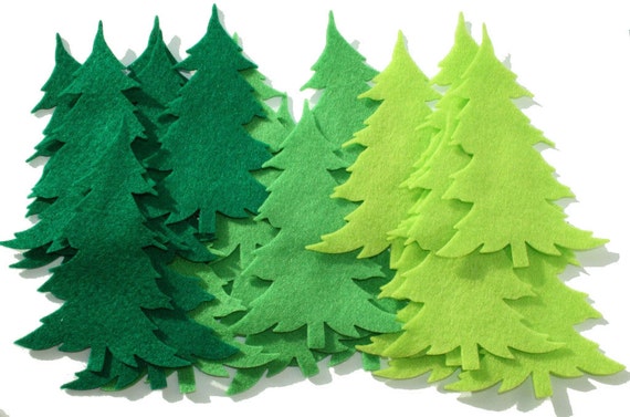 felt christmas tree 3 colors large set of 12 pieces for felt christmas tree 3 colors large set of 12 pieces for