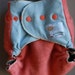 Lambie Love Wool Wrap--One Size Fits Most--Mermaid in the Coral--Light Blue & Coral--Cloth Diaper Cover