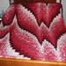 Red and White Bargello Quilt