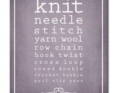 Items similar to KNIT Print Design Text Custom Color on Etsy