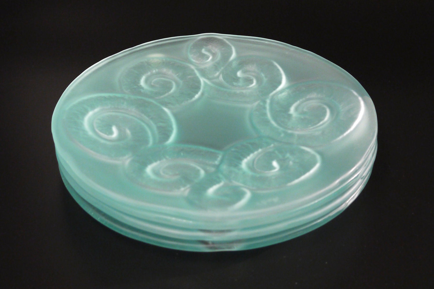 Recycled Glass Dinner Plates Set of 4 by RecycledGlassworks