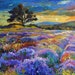 Lavender 24x20 inch original oil painting by Nikolov