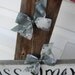 Military Army ACU piggie hair bow set with bling Welcome Home Daddy