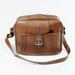 Brown Zipper Tote Bag