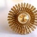 RESERVED FOR FRANCESCA ... Vintage Gold Starburst Syroco Mid-Century Clock