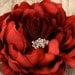 red flower, hair clip, wedding hair accessories, wedding hair flower, bridal hair clip