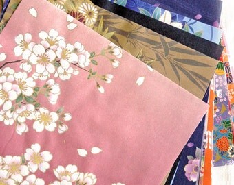 Scrap Pack - Japanese origami paper ephemera, paper scraps Lot 2