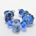 Summer Skies : Handmade Lampwork Beads