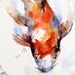 KOI Original Watercolor Painting By Dean Crouser