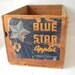 Vintage Fruit Crate-Blue Star Apples Wooden Crate/ Box