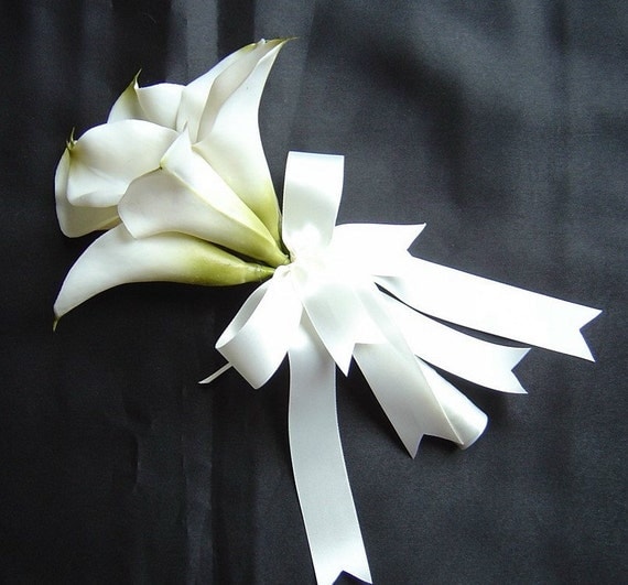 15 New bridal bouquet prices 776 White Calla Lily Bridal Bouquet, Pink Calla Lily Bouquet, Silk Calla   