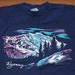 Wyoming mountains vintage tshirt medium