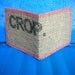 Vegan Wallet, Recycled Burlap Wallet Made From Coffee Bean Sacks- Ready to ship-Crop- Pink- Green