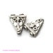 Bali Silver 2 to 1 Reducer Beads 16mm x 14mm, set of 2
