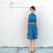 Vintage Teal Secretary Dress