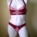 Rubber Latex Lingerie Bra & Knickers Set