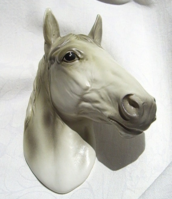 Vintage Leftons Ceramic Horse Head Wall Plaque