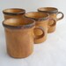 McCoy Canyon Coffee Mugs Set of Four Vintage