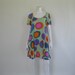 1980s Jams World Dress / Mini / Neon Colors / Beach / M
