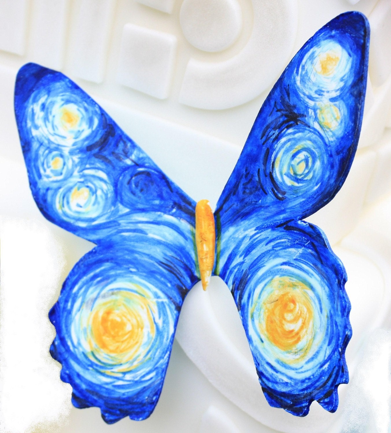 Gumpaste Butterfly Van Gogh Starry Night