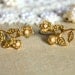 Florina - stud earring elegant 14k gold coated post earrings.