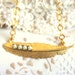 Feathers and Pearls -shabby chic victorian syle necklace14k gold plated gold and pearls .