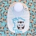Look Whoos 1 Owl Birthday Bib with Name