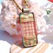 Peach and Pink, Coral, Salmon, Fused Glass Jewelry, Dichroic Pendant, Spring (Item 10301-P)