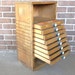 Vintage 8 Drawer Cabinet Flat File Photography Wood